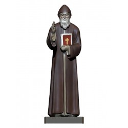 San Charbel Makhluf statue in legno - colorato a olio