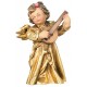 Angel with Lyre wood carved - Wood golden with gold leaf