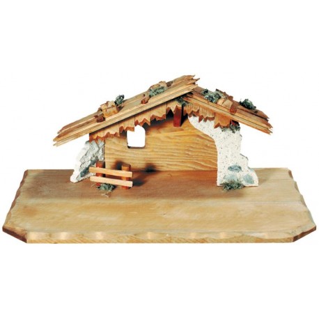 Wooden Stable for Nativity set
