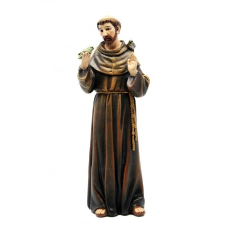 Saint Francis from Assisi in Resin wood