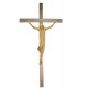 Body of Christ with straight Cross - olive wood