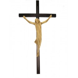 Body of Christ on cross straight - olive wood