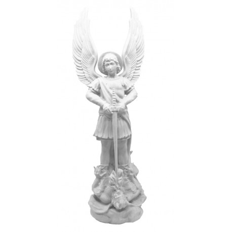 Statue of the Archangel Michael Fiberglass - natural