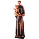 Sant'Antonio con Bambino e giglio in legno - colorato a olio