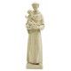 Saint Antoine avec l'enfant et le lys en bois