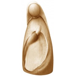 Mary for Nativity carved in wood - stained 3 col.