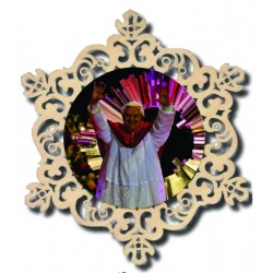 Círculo decorativo con el Papa Benedicto XVI