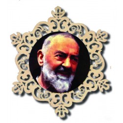 Saint Padre Pio in wood