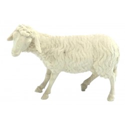 Schaf aus Holz geschnitzt