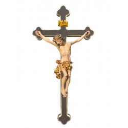 Christuskörper auf Kreuz - Vergoldetes Tuch