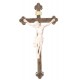 Body of Christ wood on baroque cross - natural