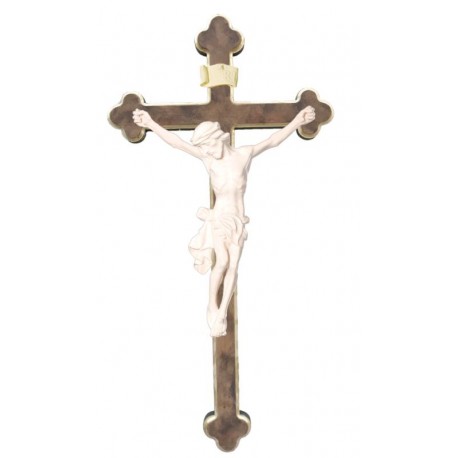 Christuskörper auf Kreuz barock - Natur