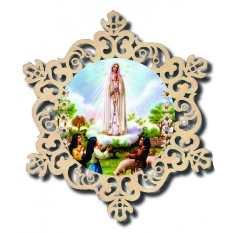 Madonna di Fatima laser cut