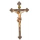 Corpo di Cristo in legno croce barocca - brunito 3 col.