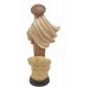 Our Lady of Medjugorje wood statue - brown shades