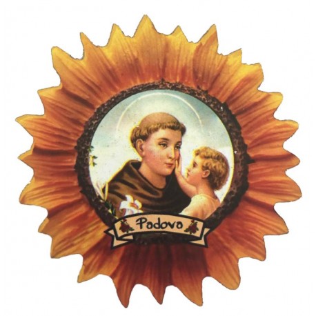 The Sun wooden magnet of Saint Anthony of Padua