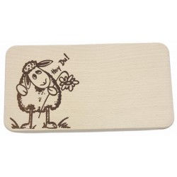 Cutting board - Sheep "Hey You" 22x12 cm