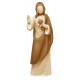 Sacred Heart of Jesus wood carved - brown shades