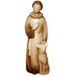 San Francesco in stile moderno in legno - brunito 3 col.