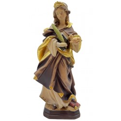 St. Agnes carved in maple wood