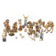 Nativity set 24 Pieces without Stable wood - color
