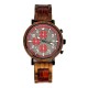 Wooden automatic watch for men