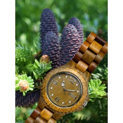 Orologio legno naturale unisex modello Dobbie
