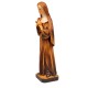 Heiligen Rita aus Cascia aus Holz - in Brauntönen lasiert