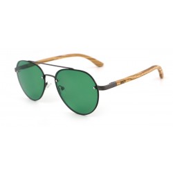 Sunglasses with green lens