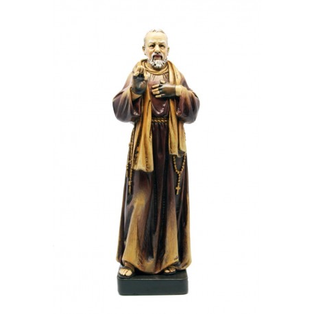 San Padre Pio di Pietrelcina in pasta di legno