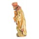 Re Magio Gaspare con Mirra in legno - colorato a olio