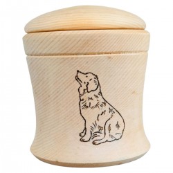Commemorative Urn: Engraved Dog