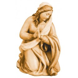 Maria kniend und betend - in Brauntönen lasiert