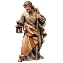 St. Joseph holding a lantern - stained 3 col.