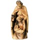 Holy Family in Baroque Style carved in wood - brown shades