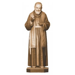 Padre Pio avec stigmates en bois