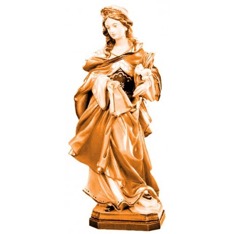 Saint Veronica wood carved - stained 3 col.