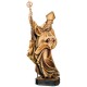 Saint Albin wood carved statue - brown shades