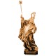 Sant' Ignazio in legno con testa di leone - brunito 3 col.
