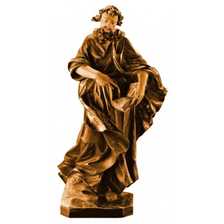 Heiliger Johannes mit Kelch aus Holz - mehrfach gebeizt