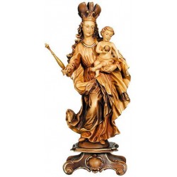 Our Lady of Bavaria in wood - brown shades