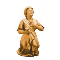 Bernadette aus Ahornholz geschnitzt und handbemalt - Dolfi Marienfigur - mehrfach gebeizt