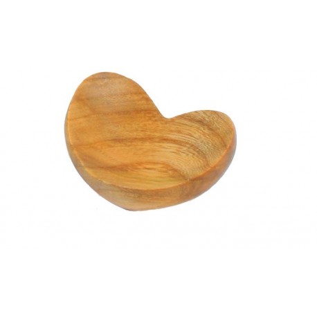 Ciotolina a forma di cuore in legno