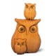 Owl in wood with 2 Kids