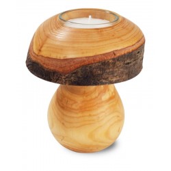 Mushroom in wood Tea Light