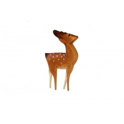 Bambi als Christbaumschmuck Holz - mit Ölfarben lasiert