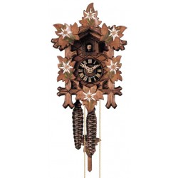 Cuckoo clock wiht handpainted edelweiss