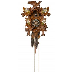 Cuckoo clock with hand-painted flowers