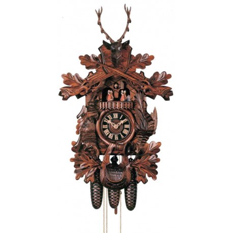 Der Fröhliche Wanderer Edelweiss Cuckoo Clock