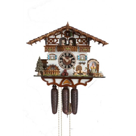 Black forest cuckoo clock with dancers